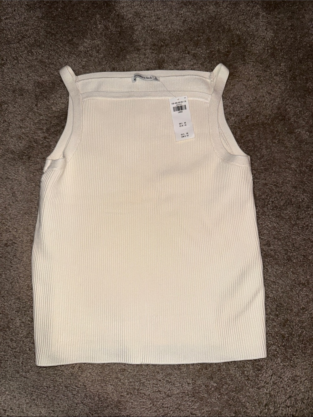 Abercrombie & Fitch square neck ribbed tank top